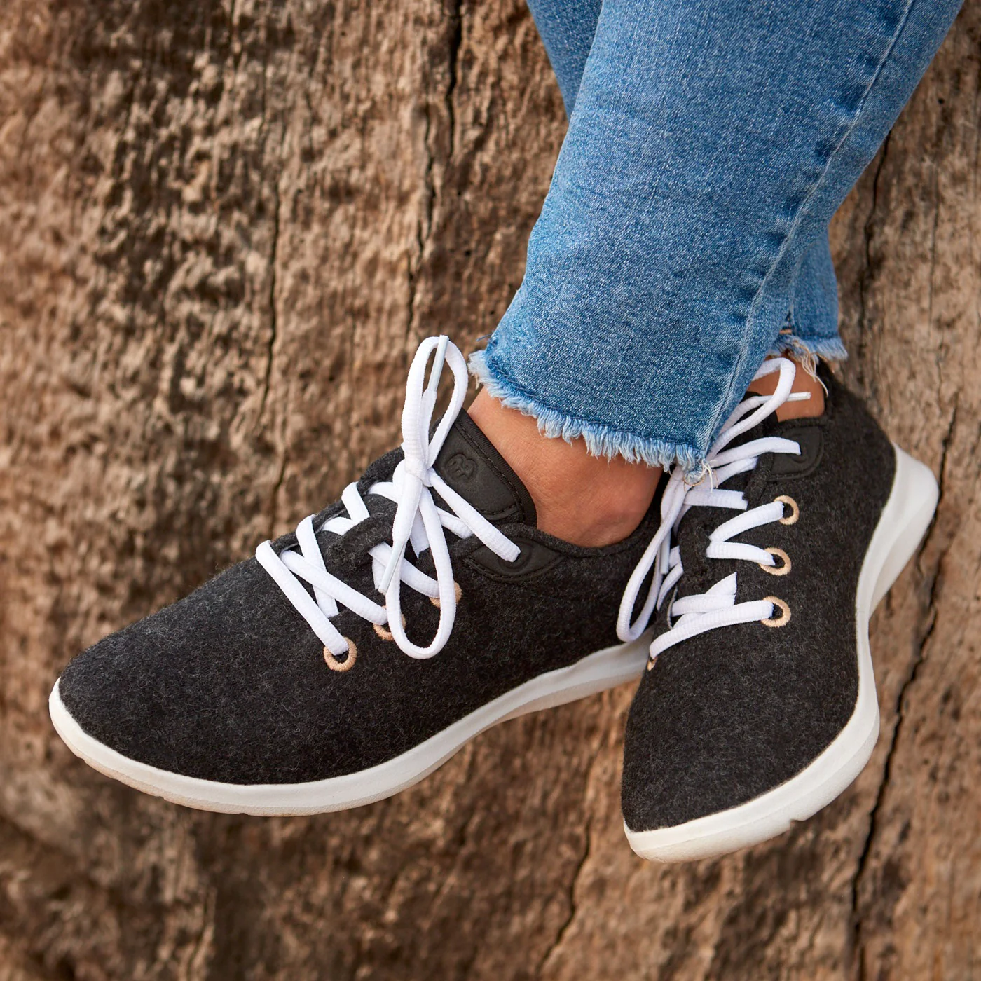 Women's Lace-Ups Black/White - Image 6
