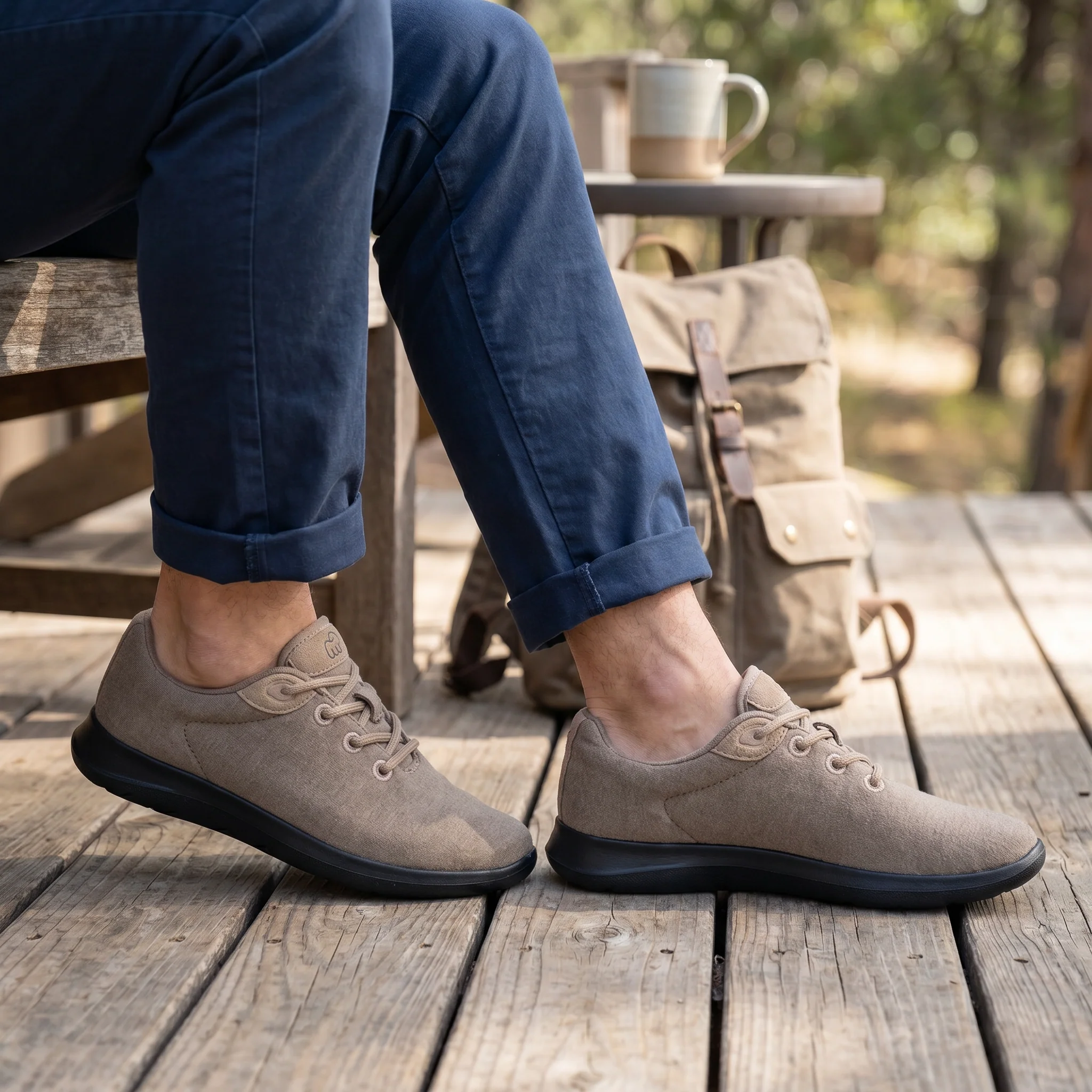 Men's Lace-Ups Khaki - Image 6