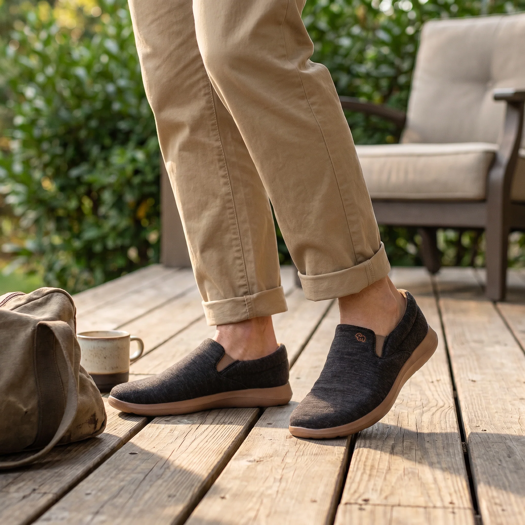 Men's Slip-Ons Mocha - Image 6