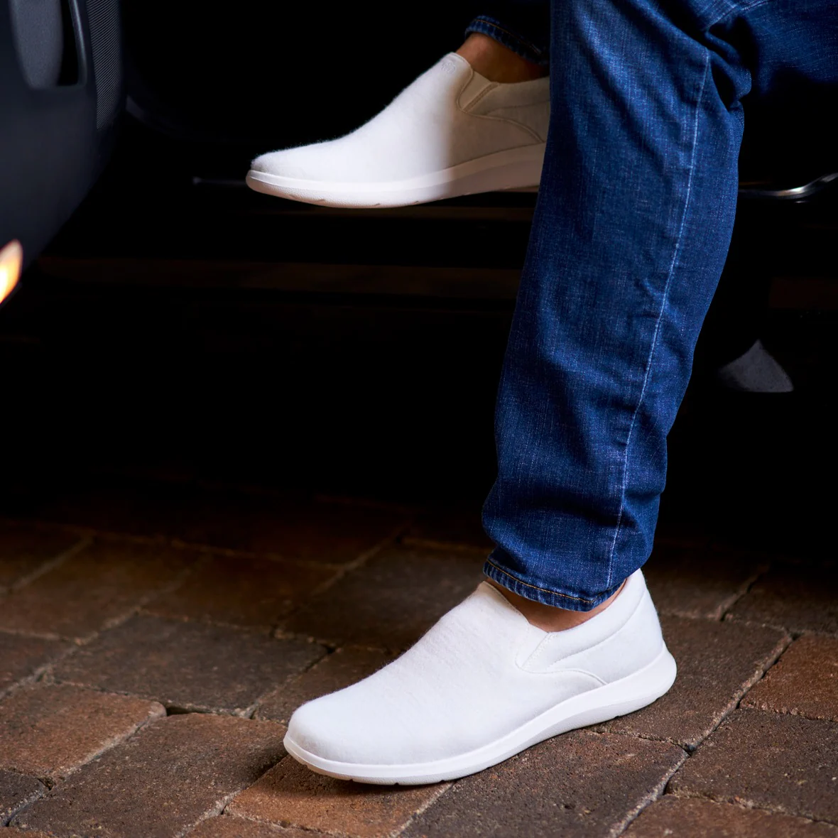 Men's Slip-Ons Natural White - Image 6