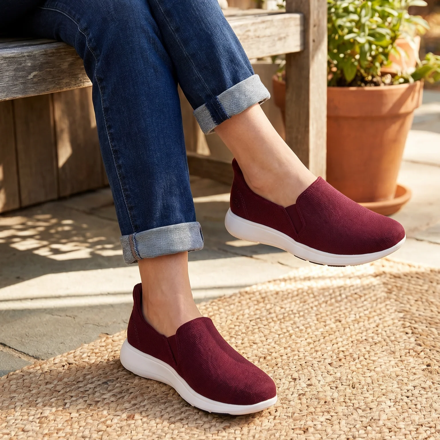 Women's Signature Slip-Ons Cherry - Image 6