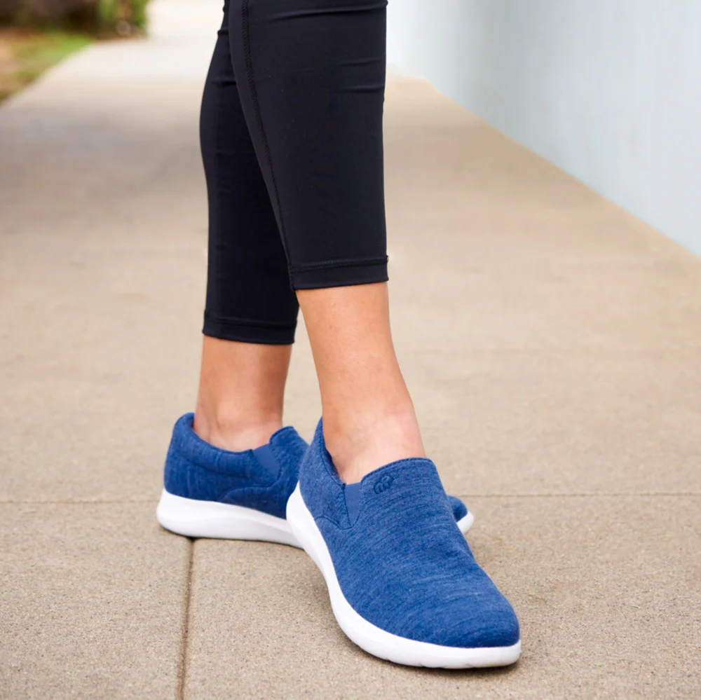 Women's Slip-Ons Denim/White - Image 6