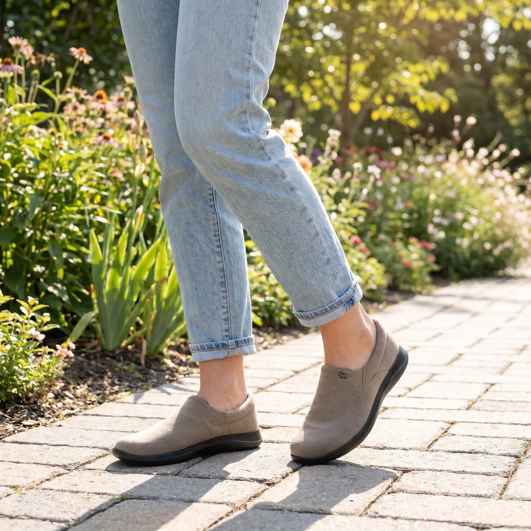 Women's Slip-Ons Khaki - Image 6