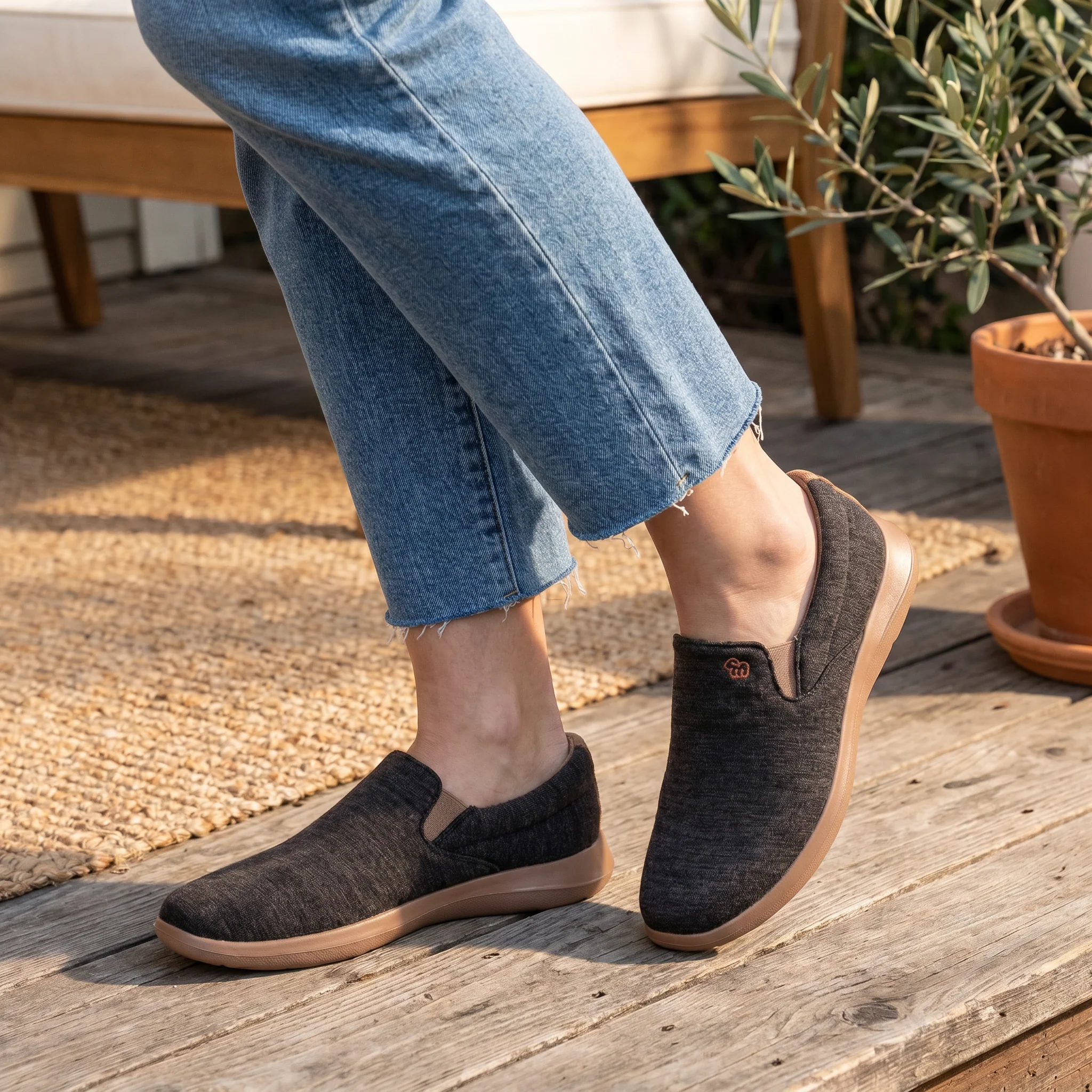 Women's Slip-Ons Mocha - Image 6